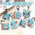 Hatsune Miku Acrylic Keychain Cute Girl Anime Peripheral Creativity Cute Backpack Pendant Decor Fashion Surprise Couple Toy . 