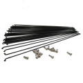 24pc Bicycle Wheel Spokes Wire 2mm Mountain Road Bike Steel Spokes With NIPPLES Set 255MM 275MM 289MM Bicycle Spokes Accessories. 
