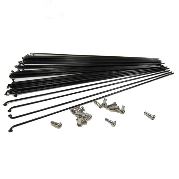 24pc%20Bicycle%20Wheel%20Spokes%20Wire%202mm%20Mountain%20Road%20Bike%20Steel%20Spokes%20With%20NIPPLES%20Set%20255MM%20275MM%20289MM%20Bicycle%20Spokes%20Accessories%20-%20Image%205