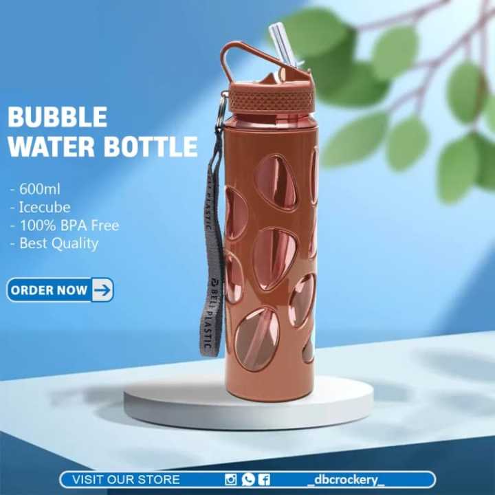 Safe & Leak Proof Plastic Water Bottle - Premium Quality Water Bottle for Girls, Boys and Kids - Transparent Water Bootle.