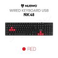 Nubwo NK-48 keyboard is available in Thai + english. Keyboard USB is suitable for working or playing games.. 