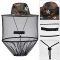 Mosquito Hat With Hidden Net Mesh Repellent Insect Bee Protection Men Women Outdoor Sunscreen Fishing Cap.