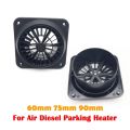60/75/90mm Black Car Air Conditioner Outlet For Webasto Eberspacher Heater Air Vent Outlet with Fan Air Conditioning Vent.