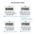 Digital Timer Socket Switch LCD Timing Weekly Programmable Timer Switch 220V-10A Multi-functional EU Plug Energy Saving Timer Programmable Electronic Timer Socket Digital Timer 16 groups Time setting. 