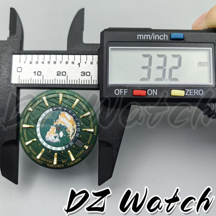 DZ%2033.5mm%20NH35%20Watch%20Dial%20Green%20Blue%20Earth%20Dial%20C3%20Super%20Green%20Luminous%206%20o'clock%20Crown%20Date%20Window%20fit%20NH35%20Movement%20-%20Image%204