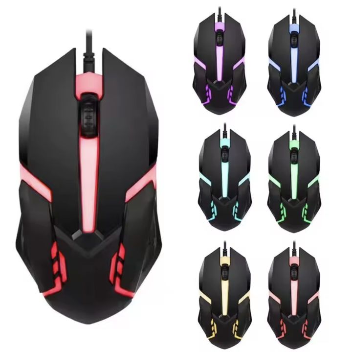 Wired%20Gaming%20Mouse%20LED%20Laptops%20PC%20Computers%20Optical%20Mice%20Computer%20Mouse-%20BLACK%20-%20Image%202