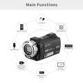 Andoer V12 1080P Full HD 16X Digital Zoom Recording Video Camera Portable Camcorder w/ 3.0“ Rotatable LCD Screen Video Camera. 