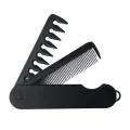 CESTOMEN Multifuncional Portable Plastic Folding Pocket Combs Barber Men Oil Head Beard Combs Hair Styling Wide Tooth Combs.