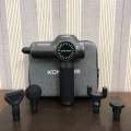 Konka Handheld Deep Tissue Percussion Massager.Massage Gun fascial Gun Muscle Neck Back Shoulde.Rechargeable Powerful Massager with 5 Massage Head Attachments & Portable Bag LCD Touch Screen 30 Speed Mode(Black). 