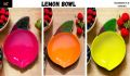 New Arrival Lemon Shaped Bowl Melamine Material Double Glazz Classic. 