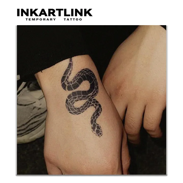 INKARTLINK%20Geometric%20Snake%20Tattoo%20Patch%201-2%20Weeks%20Long%20lasting%20Polygonal%20Scale%20Splicing%20Waterproof%20Temporary%20Tattoo%20-%20Image%202