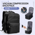 Men Vacuum Compression Backpack 15.6in Laptop Backpack Expand Hiking Vacuum Travel Backpack, Ryanair Backpack 40x30x20 Cabin Bag. 