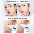 GECOMO Hyaluronic acid makeup remover-3-in-1 Eye, Lip, and Face Cleanser,Gentle, Suitable for Sensitive Skin, Pump Bottle.