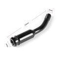 Black Gear Shift Shifter Stick Lever 5" Bend Bent Shift Knob Extender Extension Aluminum For VW T4 T25 1985-2003 SK-1017.