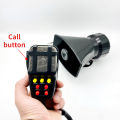 120DB 7-tone Alarm Horn 12V/24V Car Motorcycle Boat Truck Powerful Car Mounted Alarm Horn Police Siren Tweeter Horn Melody. 