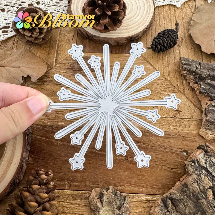 Original%20Lovely%20Stars%20Firework%20Metal%20Cutting%20Dies%20Scrapbooking%20Decorative%20Embossing%20-%20Image%205
