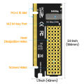 JEYI M.2 NVME to PCIe 4.0 x16 Adapter, M.2 NVMe SSD to PCI-e 4.0 Expansion Card, Supports 2280/60/42/30 Solid State Drives. 