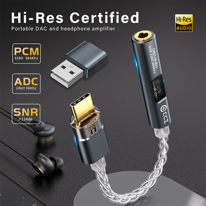 CCZ%20CM01%20USD%20C%20to%203.5mm%20Audio%20Adapter%208%20core%20Single%20Crystal%20Copper%20Silver%20Plated%20Cable%2032bit%20CX31993+MAX97220%20DAC%20Chip%20Audio%20-%20Image%203