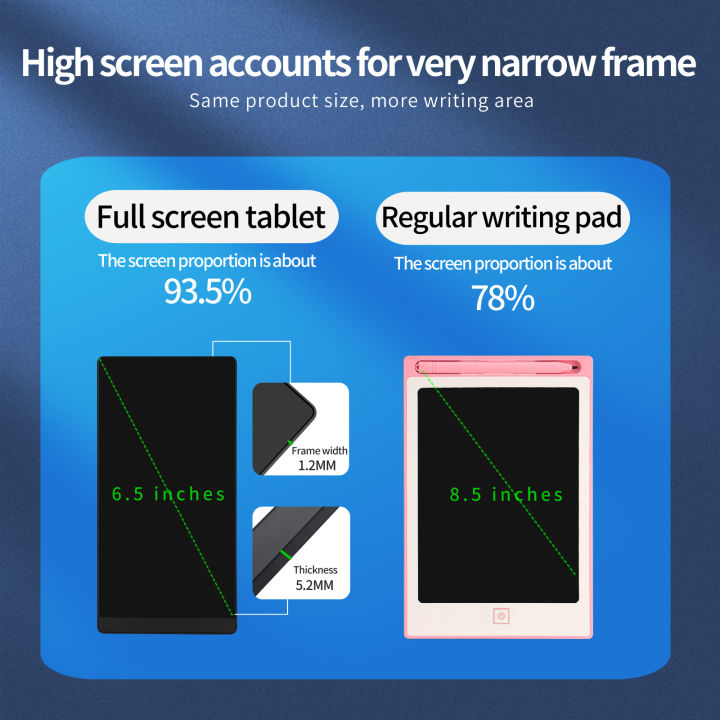 6.5%20Inch%20Full%20Screen%20Electronic%20Writing%20Tablet%20Superfine%20Handwriting%20LCD%20Drawing%20Board%20Educational%20Notepad%20for%20Kids%20-%20Image%206