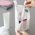 EVA Mesh Travel Toiletry Bag Stand‑up Cosmetic Organizer Bag Portable Transparent Mesh Makeup Zipper Bag for Women Daily Use.