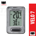 Cateye Velo 7/Velo 9 black dial speedometer bicycle distance. 