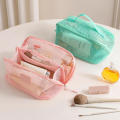 Makeup Organizer Female Toiletry Kit Bag Make Up Case Storage Pouch Vanity Storage, Cosmetic Bag, Organizer Bag For Travel Zip. 