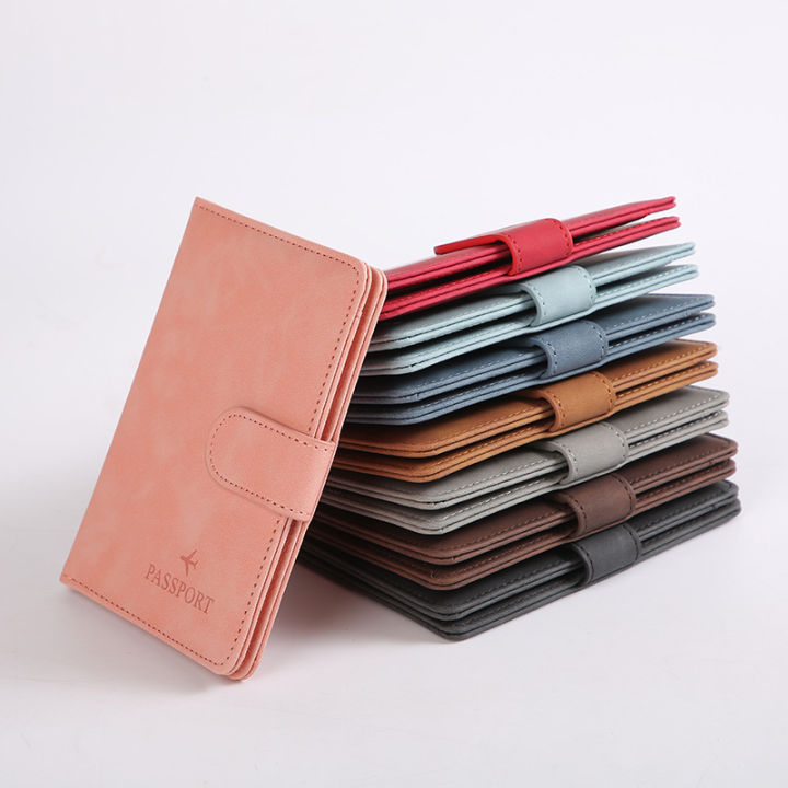 Leather%20Passport%20Holder%20Covers%20Case%20Waterproof%20Travel%20Credit%20Card%20Wallet%20Cute%20Passport%20Book%20for%20Women/Men%20Buckle%20Passport%20Cover%20-%20Image%204