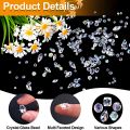 300pcs Crystal Glass Beads Mixed Crystal Glass Beads Various Crystal Beads Bulk Glass Beads For DIY. 
