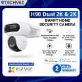 EZVIZ H90 Smart Security Camera Dual 2K+ Wireless Outdoor IP Camera with AI, Night Vision, and Dual-Lens Pan-Tilt. 
