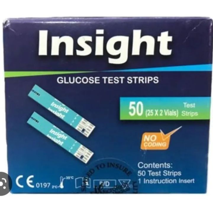 Insight blood glucose test Strip 50 PCS | Daraz.com.bd