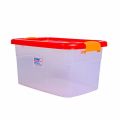 Smart Box Multipurpose Plastic Storage Container Box With Lock (Clear/Transparent) – Rectangular | Multipurpose Storage Container. 