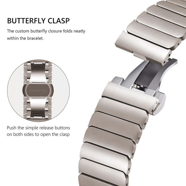 Luxury%20Metal%20Strap%20For%20Samsung%20Galaxy%20Watch%208%2040%2044mm%20Stainless%20Steel%20Band%20Bracelet%20Replacement%20Correa%20For%20Galaxy%208%20Classic%2046mm%20-%20Image%204