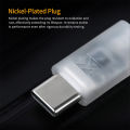 KZ Type-C Oxygen Free Copper Silver Plated C-Type 0.75mm 2-Pin Wire Compatible with EDX Series.