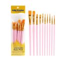 A New Nylon Paintbrush Plastic 10 Piece Set Digital Oil Painting Paintbrush Art Student Line Drawing Brush Gif Good Quality. 