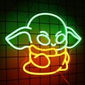 Baby Alien Neon Sign Alien Decoration Green Alien Glow Sign Bedroom Living Room Men's Cave Party Birthday Wall Decoration. 