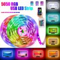 RGB LED Strip Lights 5050 Bluetooth APP IR Remote Control USB 1M 2M 3M 4M 5M 10M 15M 20M Festival Deco Backlight For Home. 