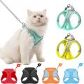 Pet Cat harness and leash Set Reflective Breathable Harness for cats Adjustable Comfort Dog harness for Kitten Pet supplies. 