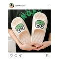 Couple Slippers Funny Animal Flog Slippers Female Comfort Breathable EVA Slides Indoor Bathroom Waterproof Slippers. 