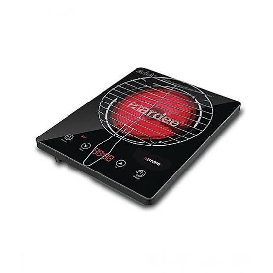 Infarad Cooker 2200w Multi cooking (Cook, Water boil, Warm, Soup, Fry, Roti/Dosa, Milk/Tea)