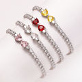 High Quality Bow Tennis Bracelet For Women Sparkling Luxury Crystal Cubic Zirconia Bracelet, Women's Jewelry. 
