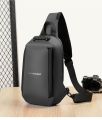 Multi-Functional Chest Bag Crossbody Bag Smooth Zipper Bag Sports Bag Waterproof with password lock. 