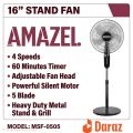 High Quality Stand Fan 16 Inch 5 Blade. 