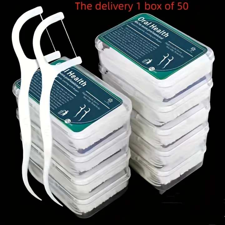 50pcs%20Dental%20Floss,%20Deep%20Cleaning%20Dental%20Floss%20For%20Proper%20Oral%20Care,%20Portable%20Disposable%20Dental%20Floss%20Picks%20For%20Travel%20Daily%20Lif%20-%20Image%202