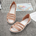Women's Flat Beach Sandals Slip On Summer,Summer vacation women's casual flat slides Perfect Beach & Pool Footwear Summer Travel. 