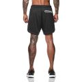 Men Fitness Built-in pocket sports Shorts Summer 2 In 1 Quick Dry Gym Beach shorts Running Double-deck Shorts mesh sweatpants.