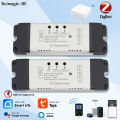 2 Channel Zigbee Tuya Smart Switch Relay Module DC12V 24V 220V Automatic Controller Dry Contact Receiver for Light Motor Garage. 