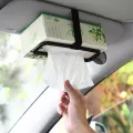 Car Tissue Rack Clip For Car Universal Sun Visor Napkin Box Seat Back Tissue Holder Auto Interior Elastic Hanging Paper Cover. 