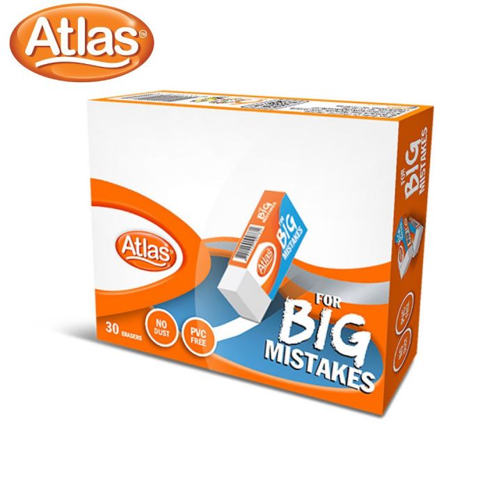 Atlas Erasers - 30 PCs Box