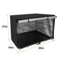Universal One Door Dog Crate Cover, Wire Dog Cage Cover Roller Shades, Waterproof Durable Lightweight. 
