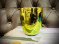 New fashionable golden glass 250 ml size. 